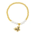 Clearance 2023 Summer Pearl Butterfly Bracelet Women European and American Temperament High-end Niche Design Bracelet brh31