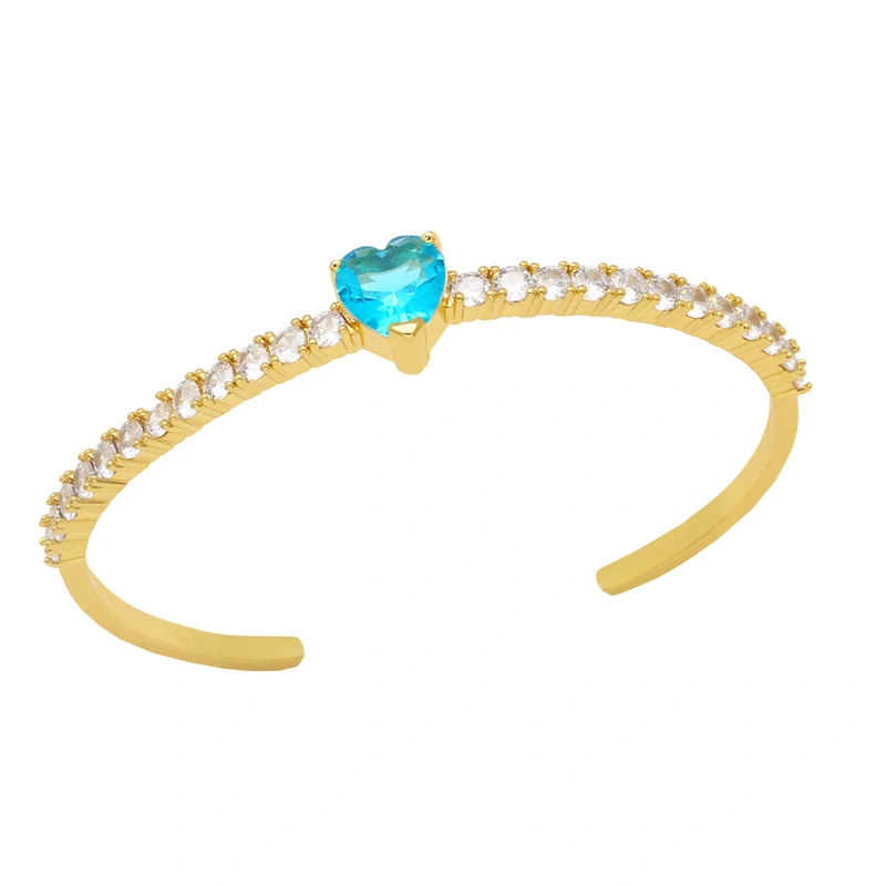 European and American hand jewelry personality exaggerated devil eye bracelet female diamond dripping eye open bracelet brg99