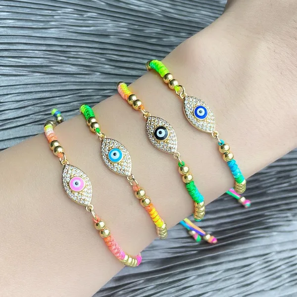 Clearance sale European and American devil eye bracelet women's fashion bohemian style colorful bracelet brh24