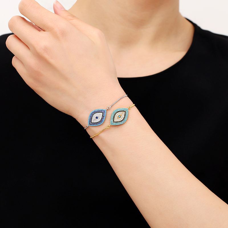 New hot selling jewelry fashion European and American micro inlaid zircon bracelet ethnic style jewelry brk53