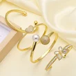AS jewelry pearl bracelet female high-end gold-plated zircon butterfly love bracelet brf57
