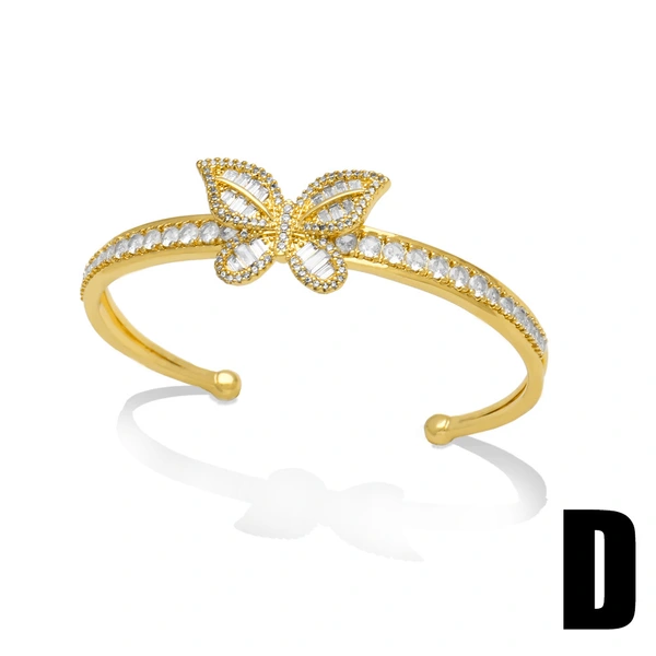 AS jewelry pearl bracelet female high-end gold-plated zircon butterfly love bracelet brf57