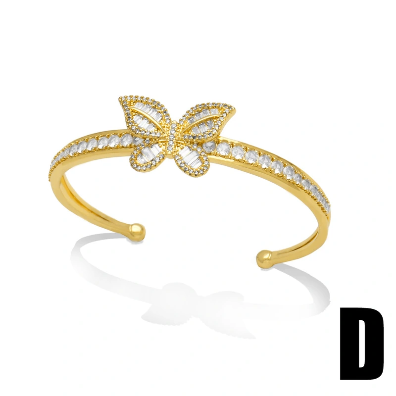 AS jewelry pearl bracelet female high-end gold-plated zircon butterfly love bracelet brf57