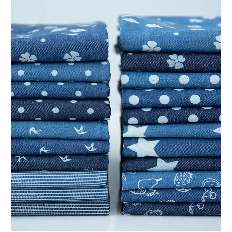 Printed Denim Fabric