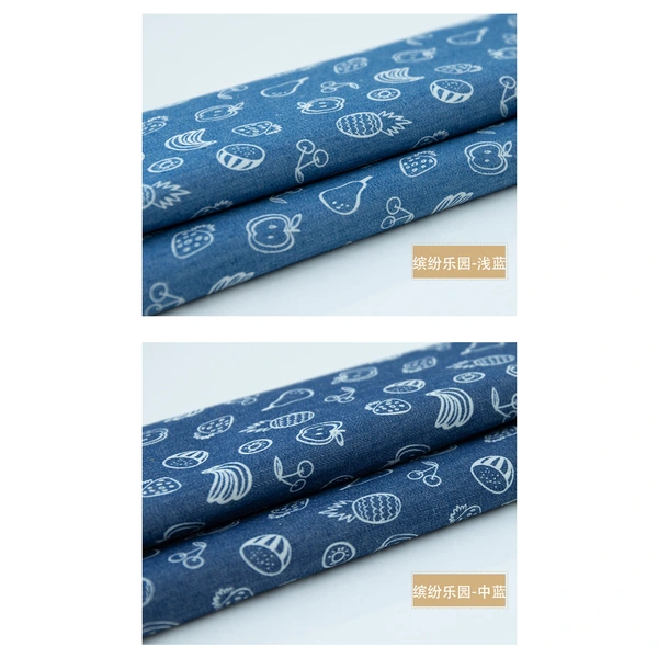 Printed Denim Fabric