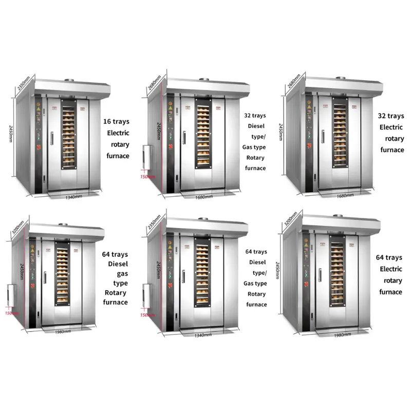 ротационная печь для выпечки, газовая печь для выпечки, оборудование для выпечки