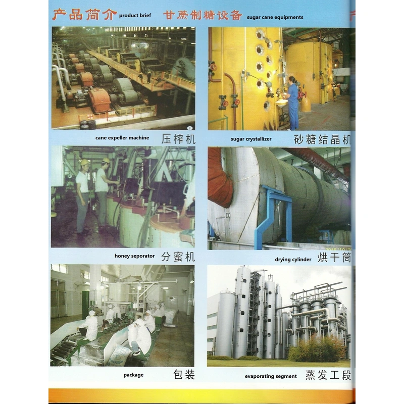 planta de azúcar de cristal de caña de azúcar, fábrica de azúcar blanca