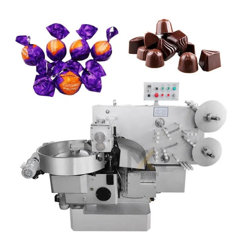 machine à emballer de torsion simple de sucrerie, machine de conditionnement de torsion de chocolat