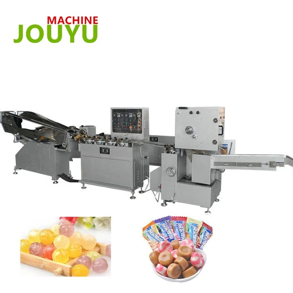 línea de producción de piruletas de caramelo duro moldeadas