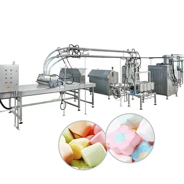 MARSHMALLOW making machine, filled Cotton marshmallow forming machine
