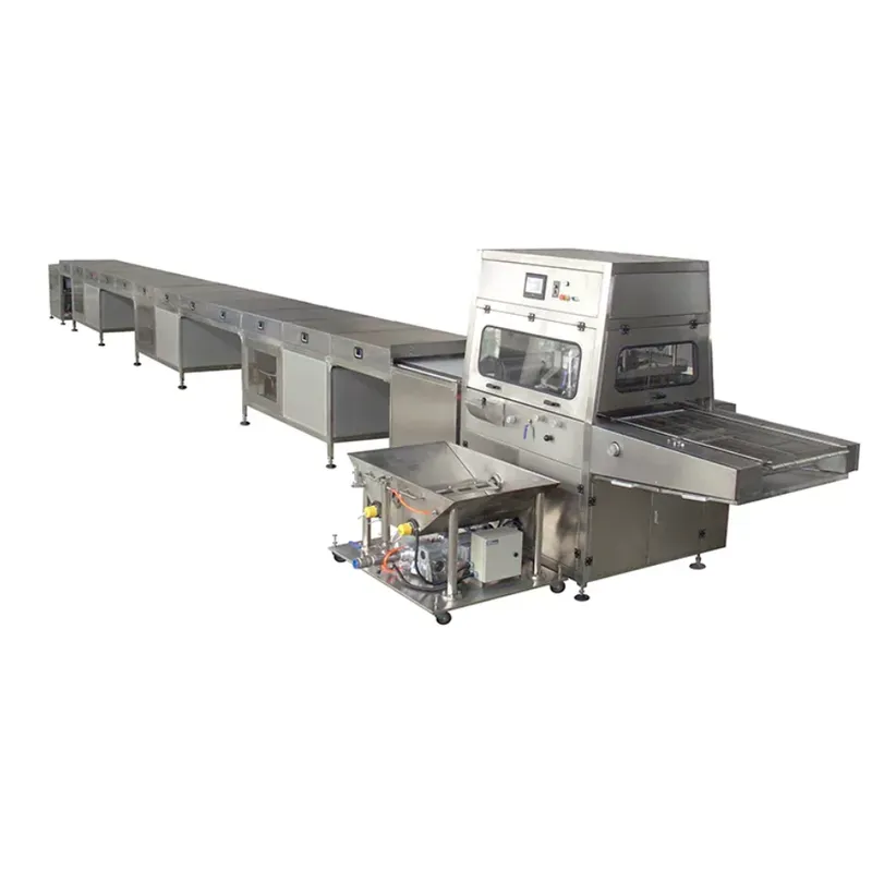 автоматическая глазировочная машина с охлаждающим туннелем