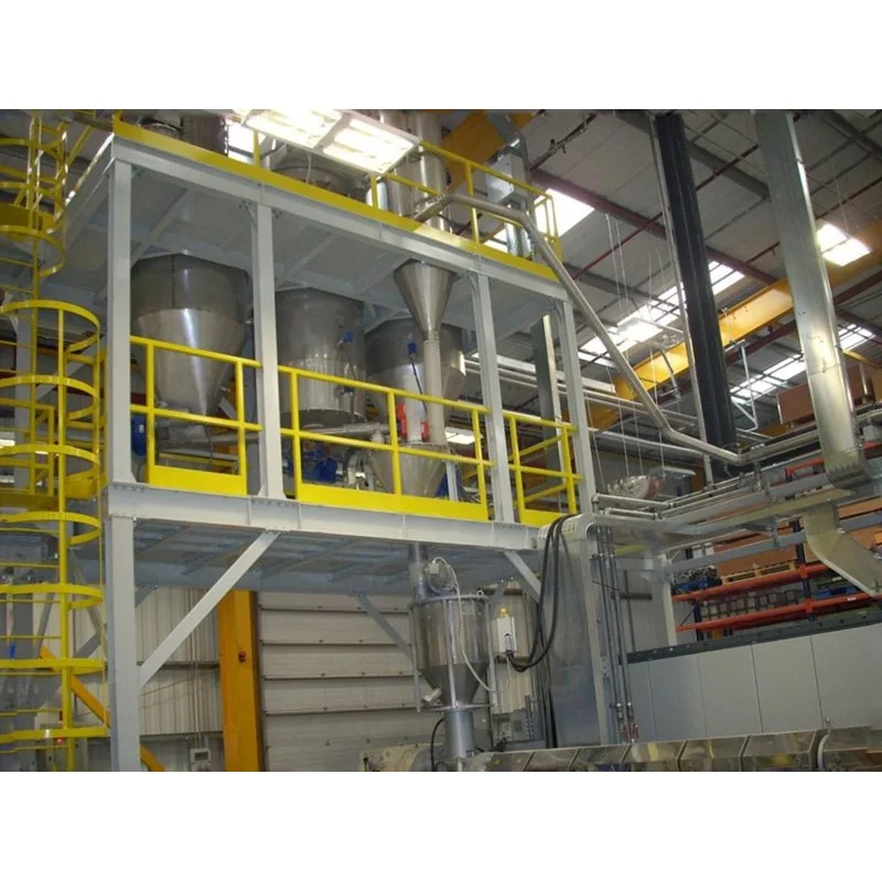 Extruder feeding systems for plastic materials