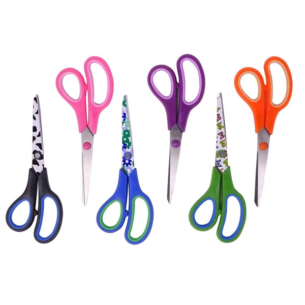 Stainless Steel Scissors (Assorted Colours)