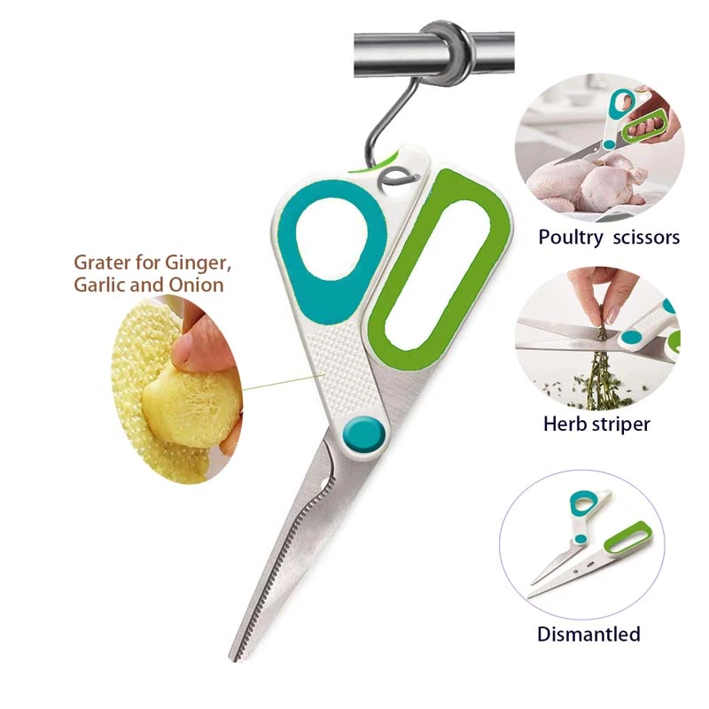 Poultry scissors with grater