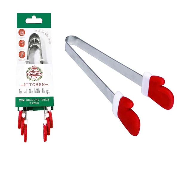 Christmas mitten design kitchen tong