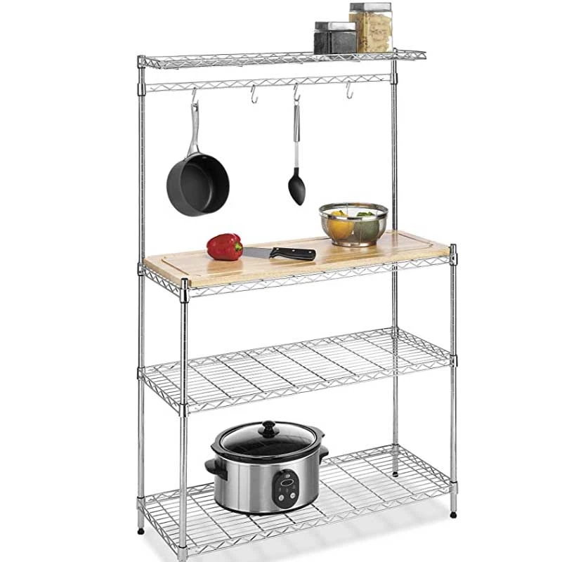 Baker’s Rack with Food Safe Removable Wood Cutting Board