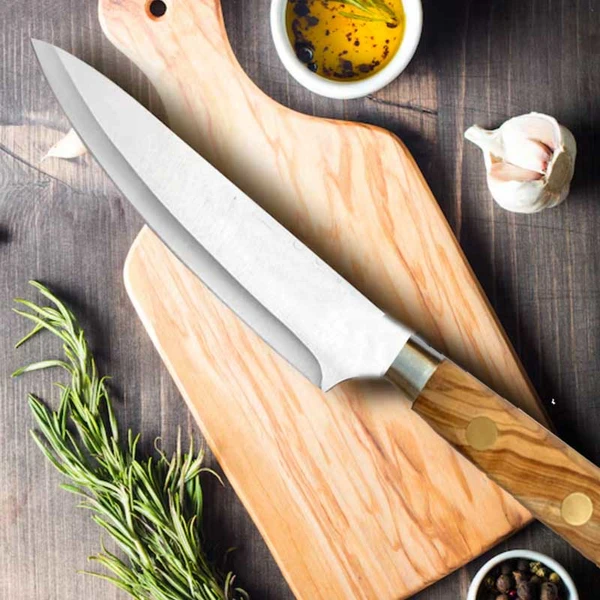 Olive wood knife with cutting board
