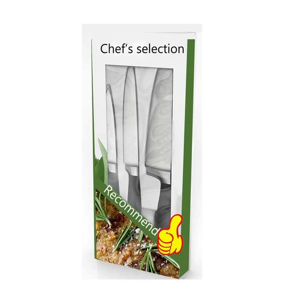 3pcs Kitchen Knives set with color box