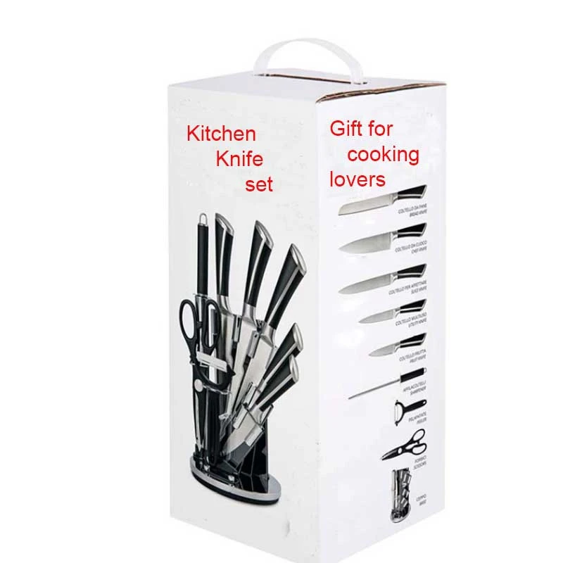 Kitchen Knife Set  with swivel base Knife block