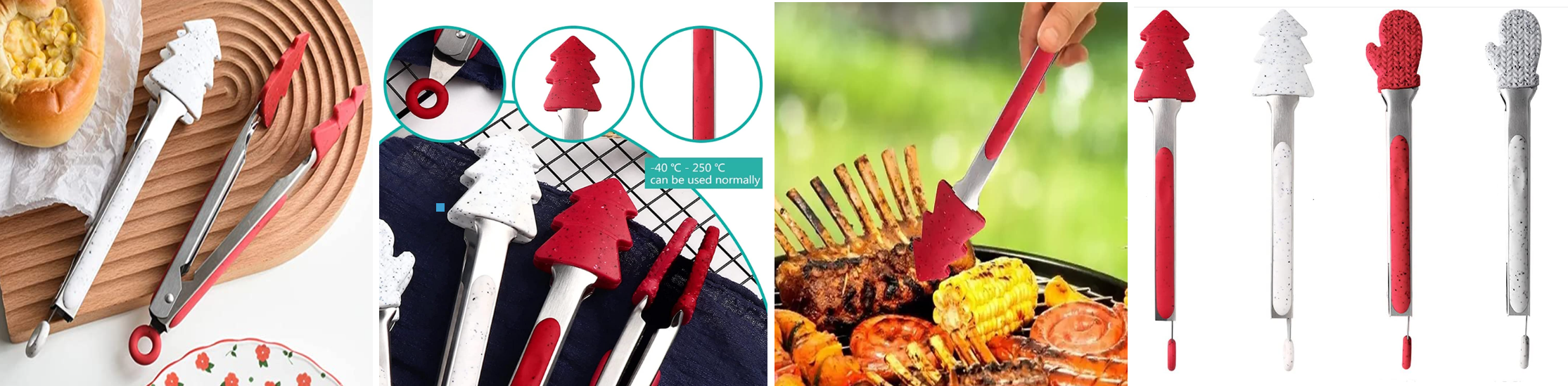 Holiday design food tong supplier in china factory