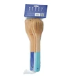 colorful organic bamboo cooking utensils