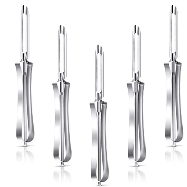 5 Pieces Stainless Steel Peeler Kitchen Vegetables Fruit Peeler 