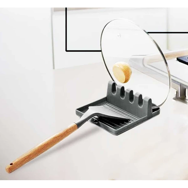 Kitchen Spoon Rest with Drip Pad, Utensils Holder for Spoons