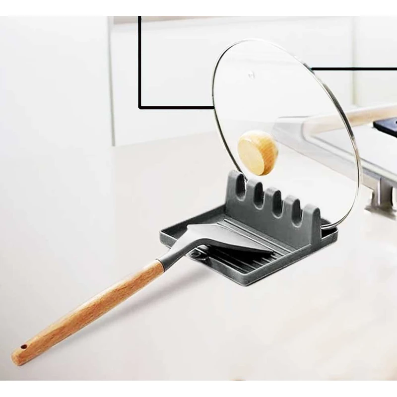 Kitchen Spoon Rest with Drip Pad, Utensils Holder for Spoons