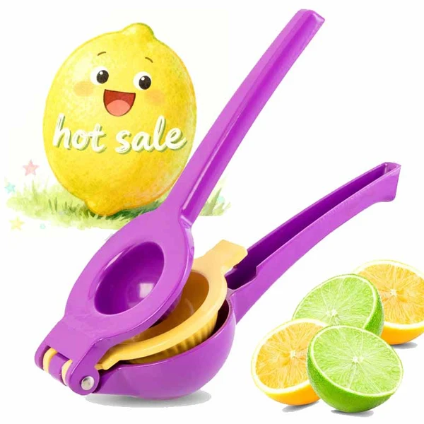 New Sturdy Max Extraction Hand Juicer Lemon Squeezer Kitchen Metal 2-in-1 Lemon Squeezer