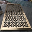 Stainless steel laser cut partition 3mm champange gold double side