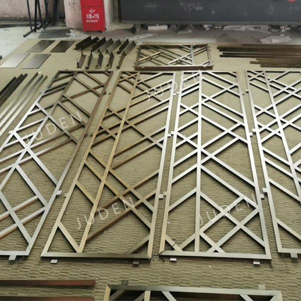 pvd 鍍古銅色電視背景格柵金屬屏幕