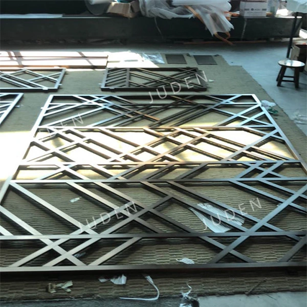 pvd 鍍古銅色電視背景格柵金屬屏幕