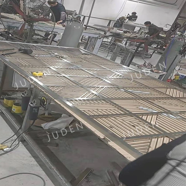 餐廳隔斷金屬屏風 pvd 鍍金