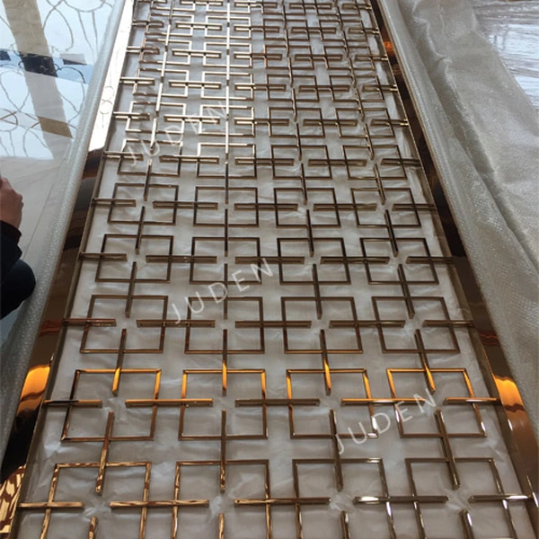 玫瑰金鏡面不銹鋼房間隔板