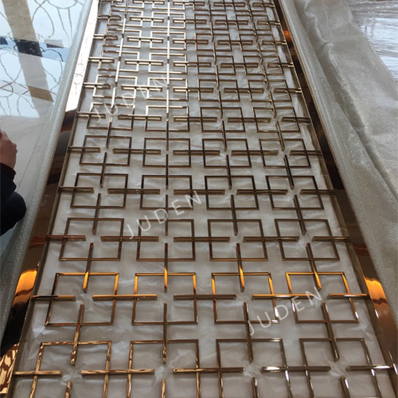 玫瑰金鏡面不銹鋼房間隔板