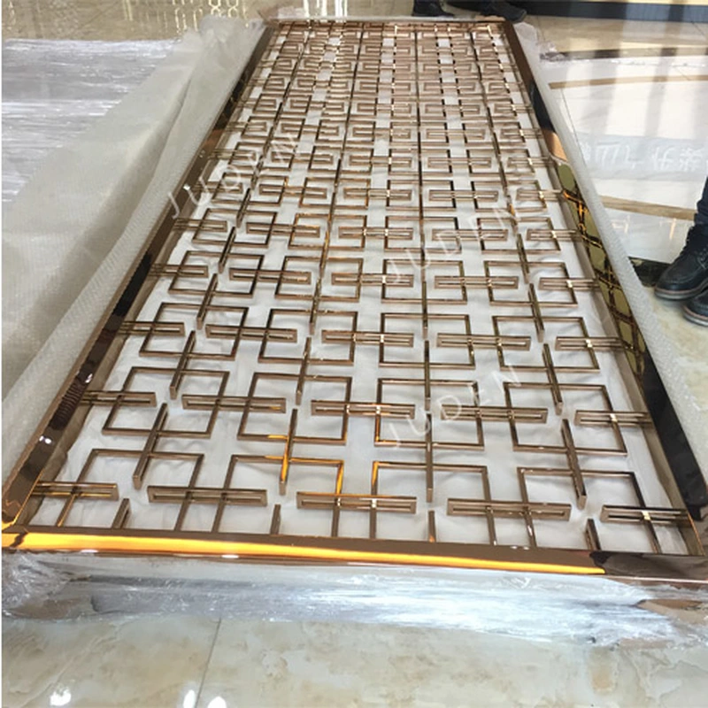 玫瑰金鏡面不銹鋼房間隔板