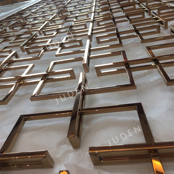 玫瑰金鏡面不銹鋼房間隔板