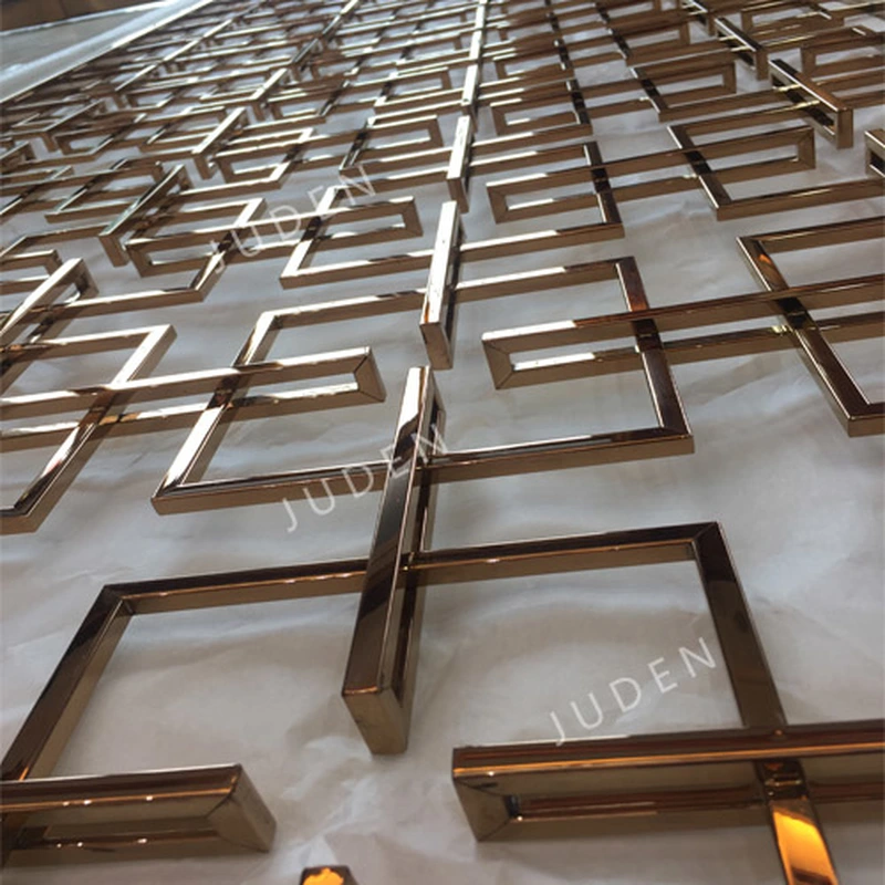 玫瑰金鏡面不銹鋼房間隔板