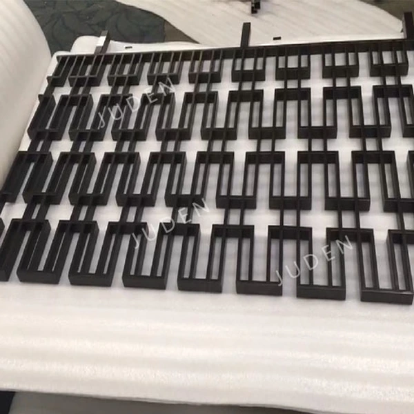 粉末塗層亞光黑色戶外不銹鋼屏風