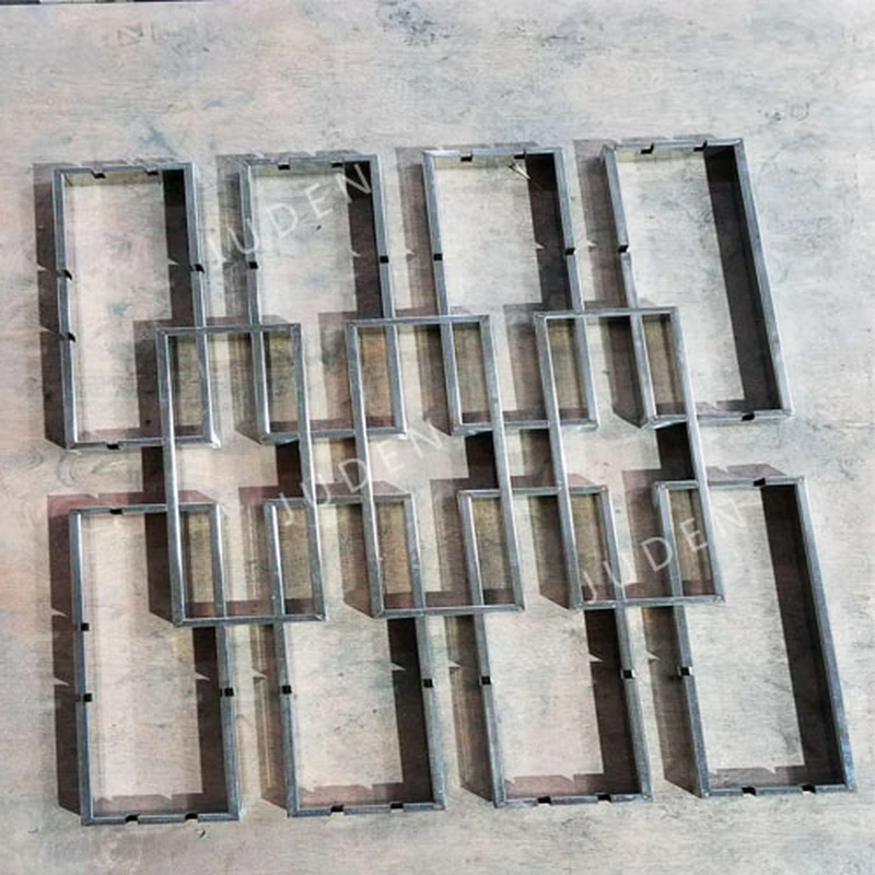 粉末塗層亞光黑色戶外不銹鋼屏風