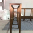 Customized stainless steel wine rack in antique bronze color
