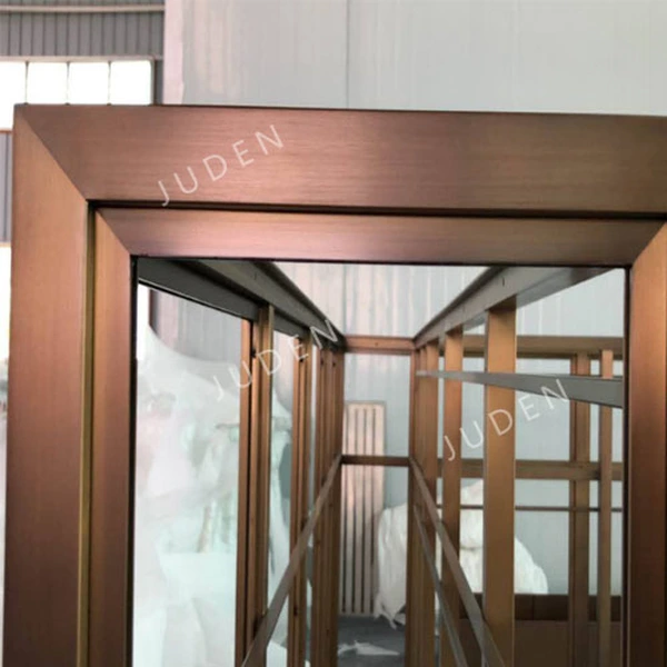 Customized stainless steel wine rack in antique bronze color