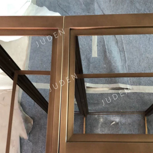 Customized stainless steel wine rack in antique bronze color