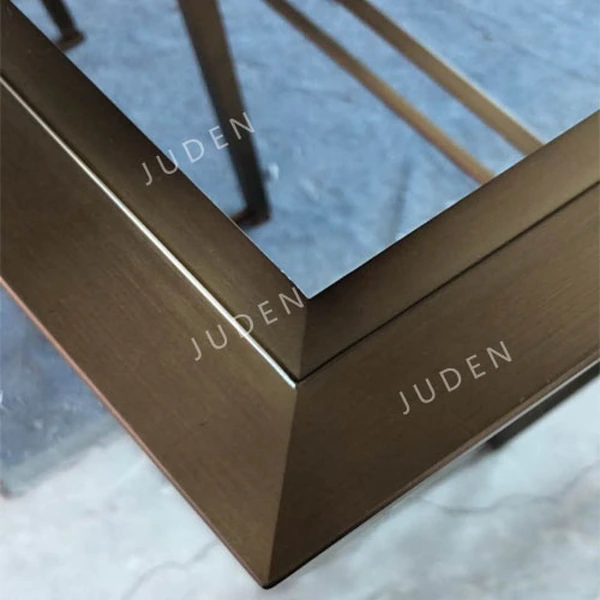 Customized stainless steel wine rack in antique bronze color