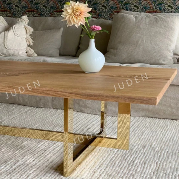 不銹鋼餐桌底座 pvd 鍍鏡面金色飾面