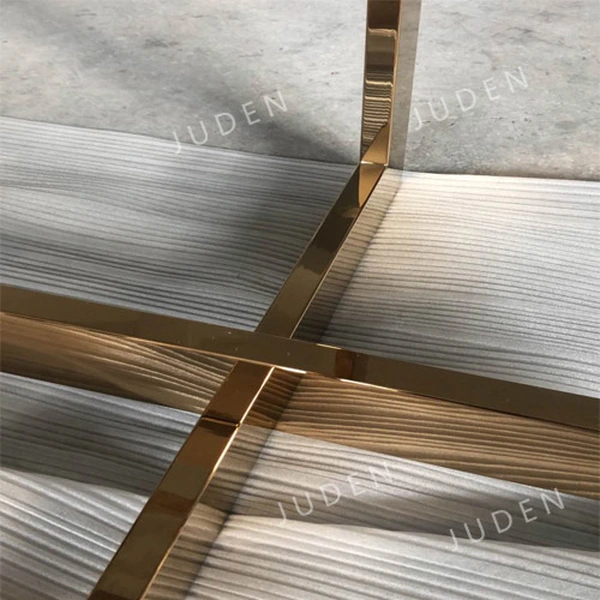 不銹鋼餐桌底座 pvd 鍍鏡面金色飾面