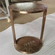 Enduro Stainless steel side table with etching surface
