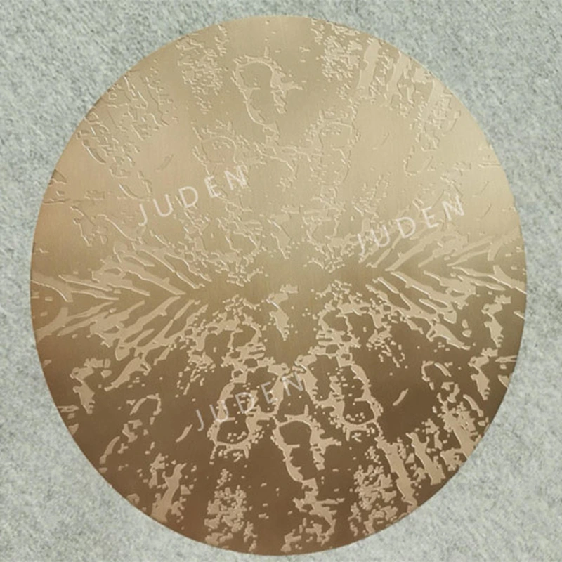 Enduro Stainless steel side table with etching surface