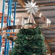 Stainless steel Christmas tree top star