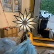 Stainless steel Christmas tree top LED star